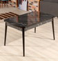 Hanah Home Mesa de Comedor Extensible Bendir - Negro y Blanco